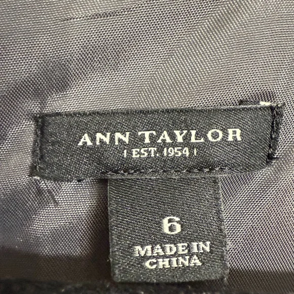 Ann Taylor Dress Size 6 Black Floral Print Sleeveless - Picture 9 of 9